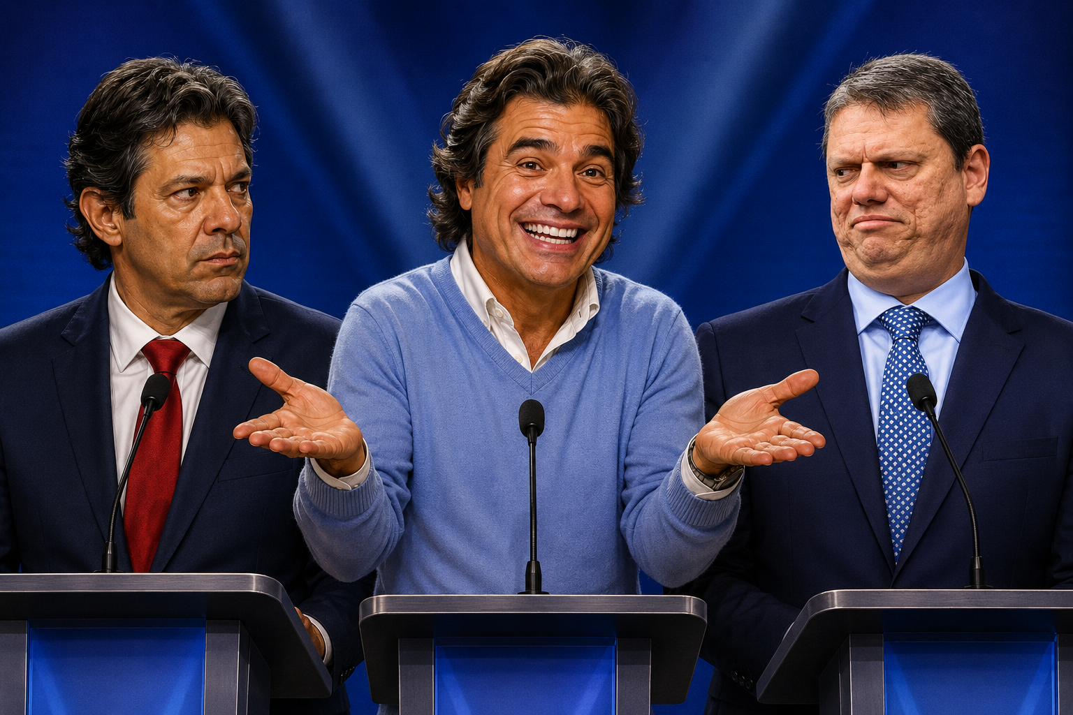 Debate entre Haddad e Tarcísio na Band teve um vencedor: João Kleber, da RedeTV!